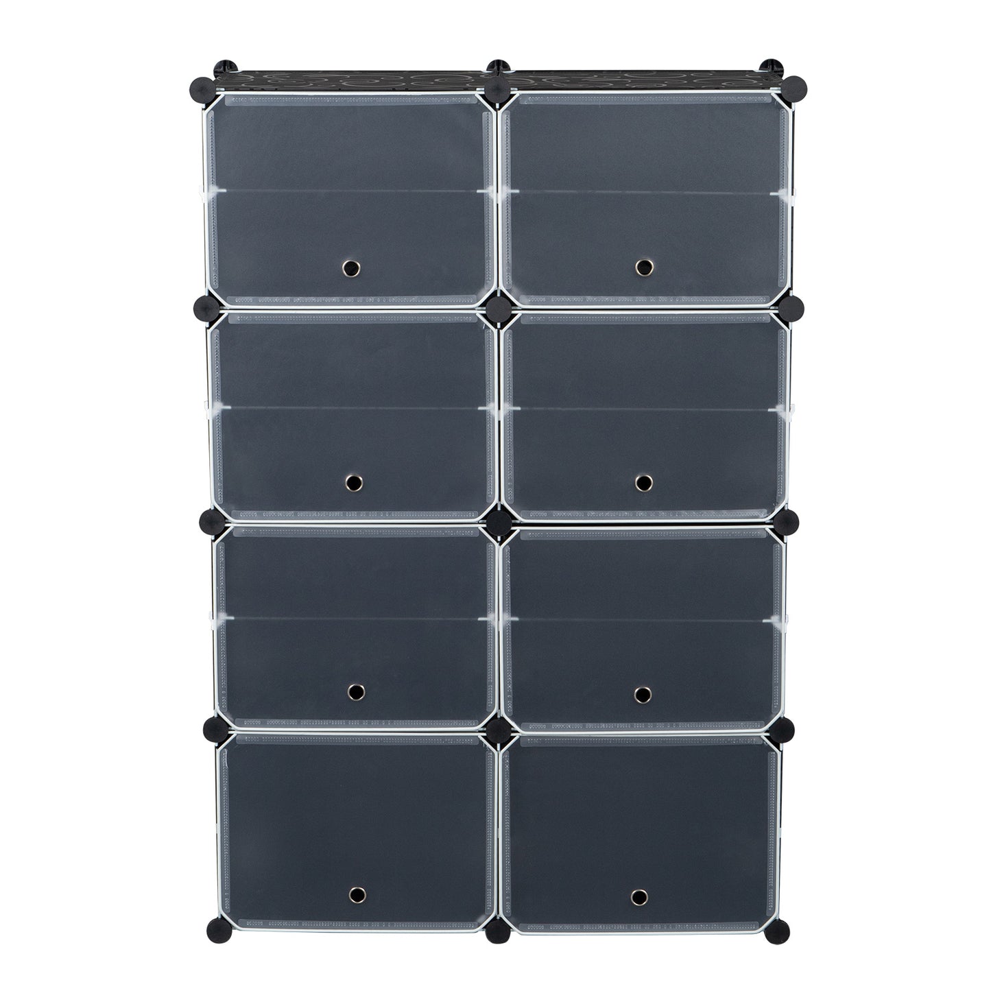 7-Tier Portable 28 Pair Shoe Rack Organizer 14 Grids Tower Shelf Storage Cabinet Stand Expandable for Heels, Boots, Slippers, Black RT