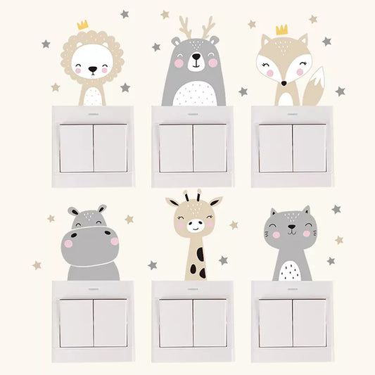 Animals Switch Stickers for Wall
