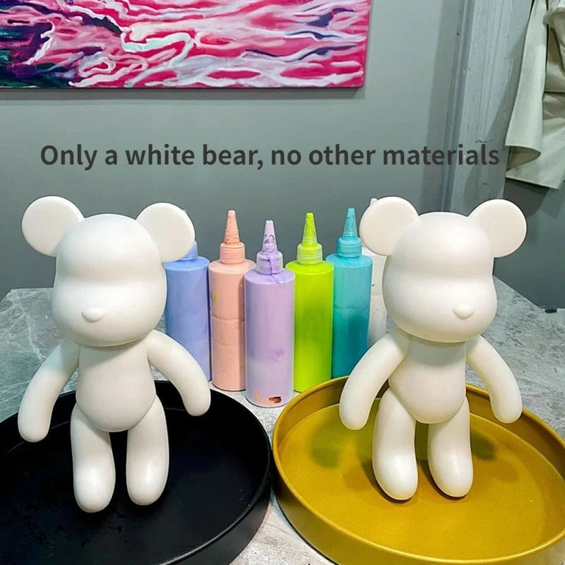 Handmade DIY Painting Violent Bear Sculpture