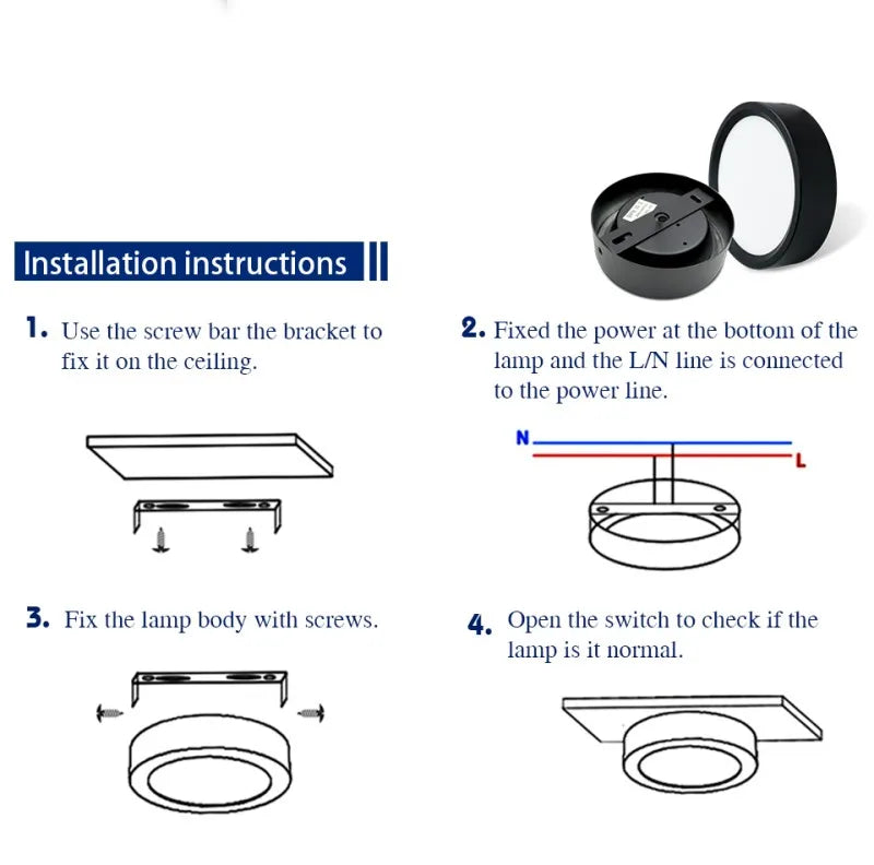 Led Downlights 220V Ceiling Spot Lamp 9W 12W 18W