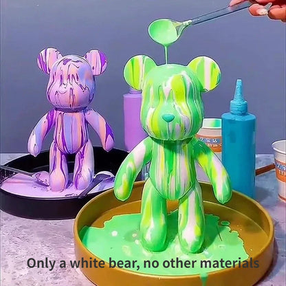 Handmade DIY Painting Violent Bear Sculpture