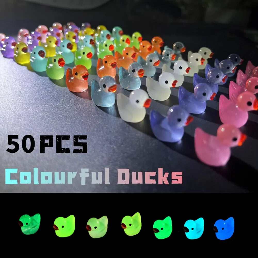 Luminous Mini Ducks Figurines