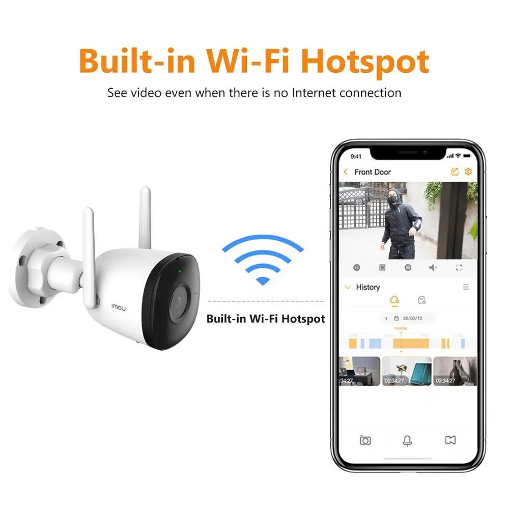 Wifi Outdoor Camera Bullet 2C 4MP 2MP Surveillance IP Camera