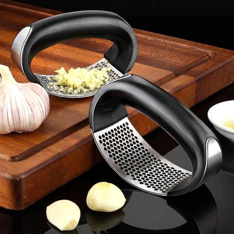 Garlic Master: Stainless Steel Garlic Crusher