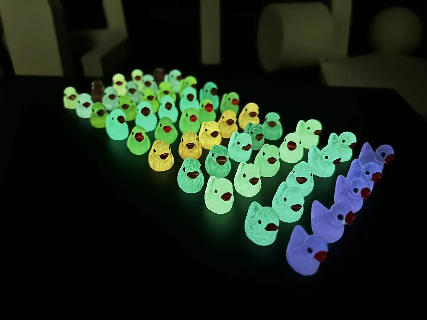 Luminous Mini Ducks Figurines