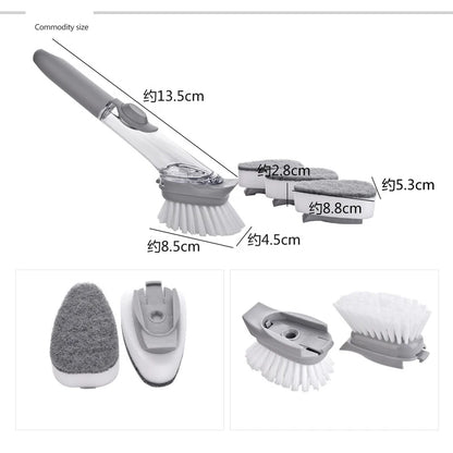 2 in 1 Cleaing Brush with Removable Brush Sponge