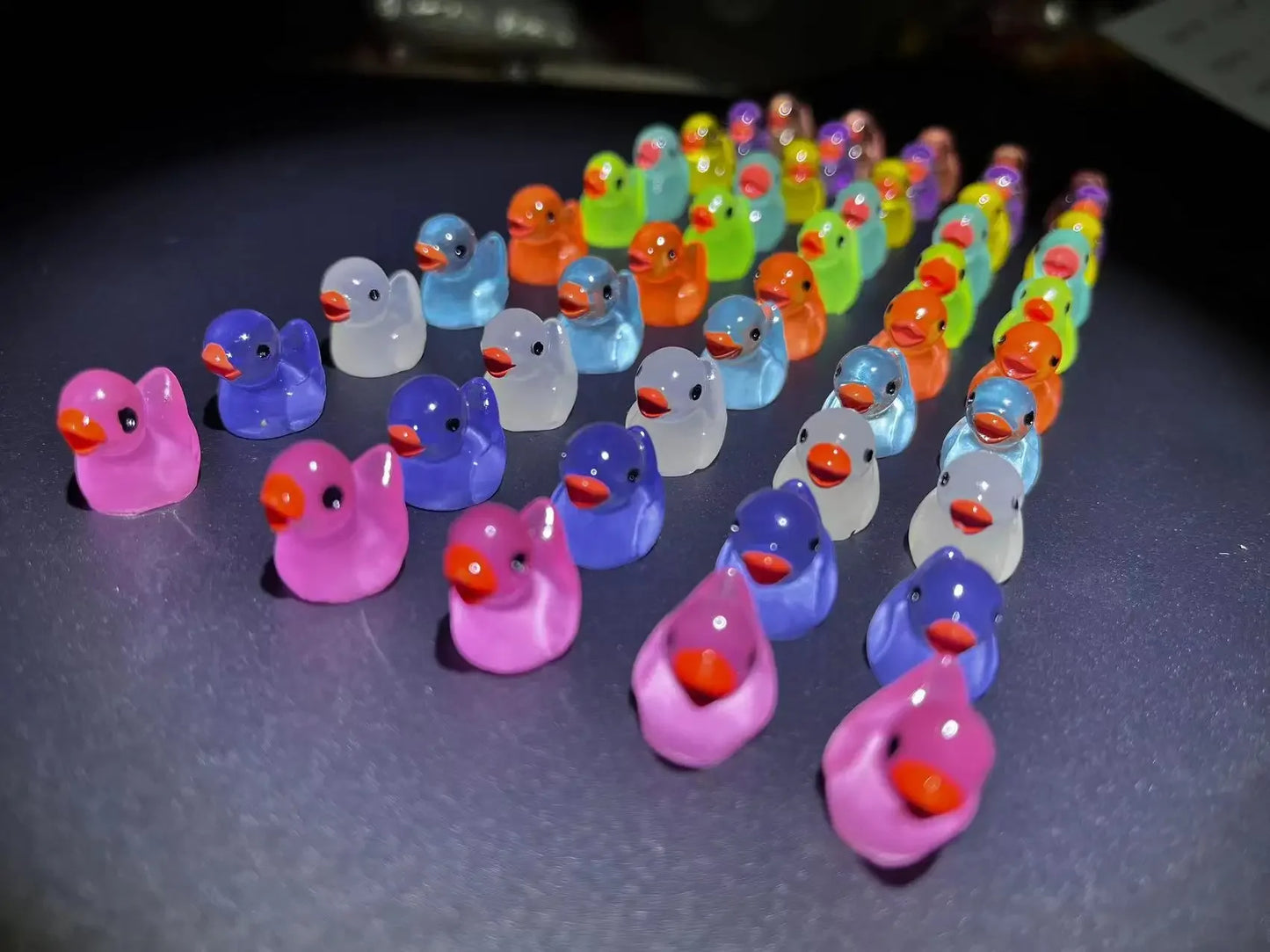 Luminous Mini Ducks Figurines