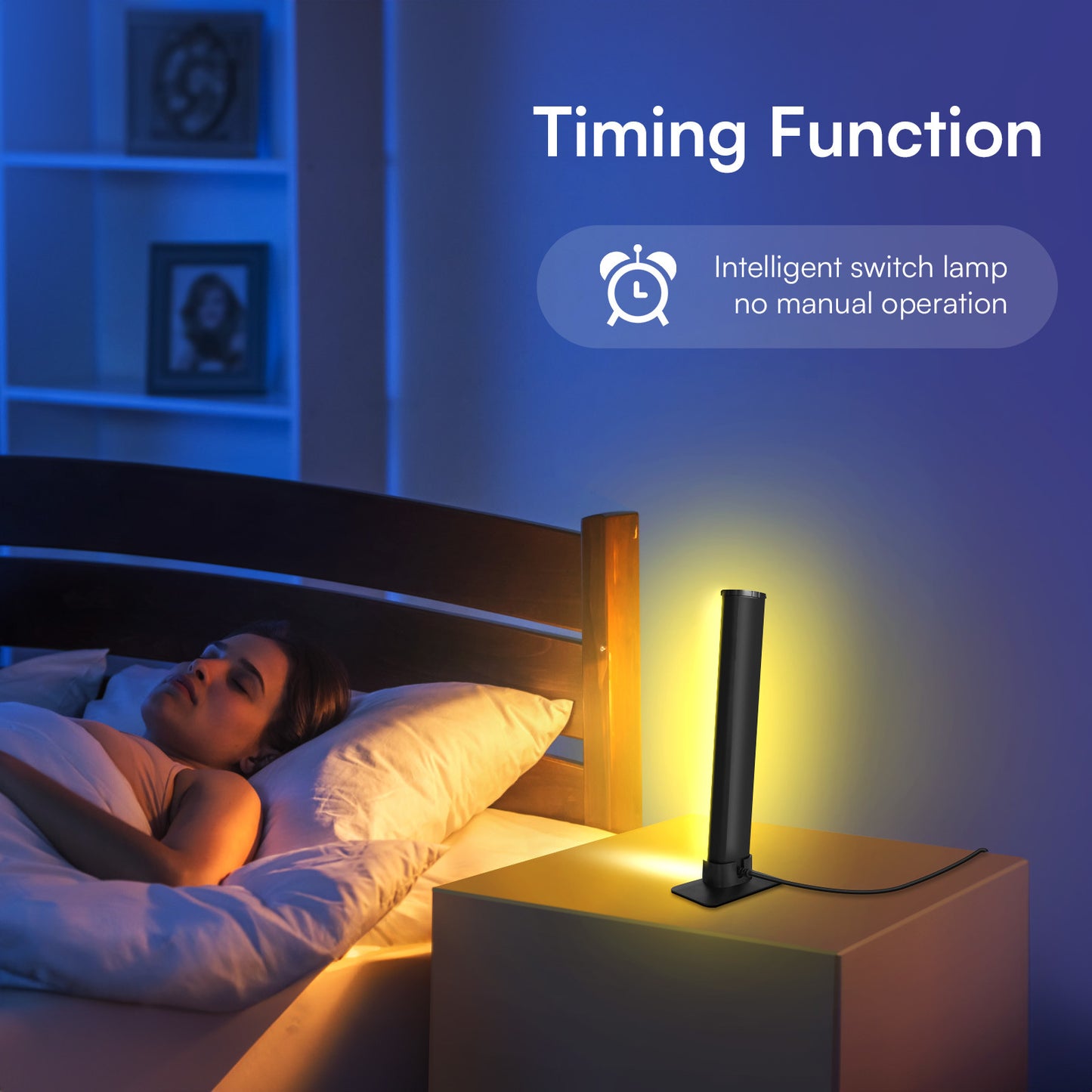 Smart Light Bar, LED TV Backlight Lamp with DIY Music Sync Modes Smart APP Control with Multiple Scene Modes Color Light Bar for Gaming, Movies, PC, TV, Room Indoor Decoration
