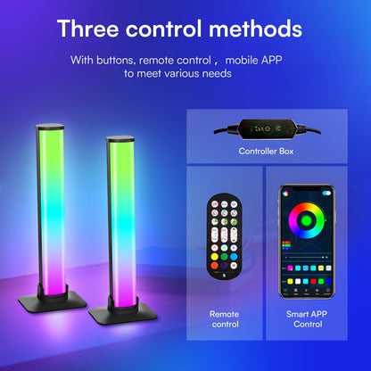 Smart Light Bar, LED TV Backlight Lamp with DIY Music Sync Modes Smart APP Control with Multiple Scene Modes Color Light Bar for Gaming, Movies, PC, TV, Room Indoor Decoration
