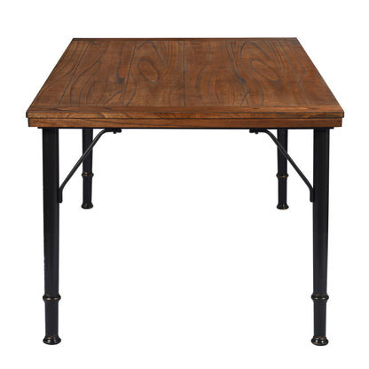 Solid wood veneered dining table