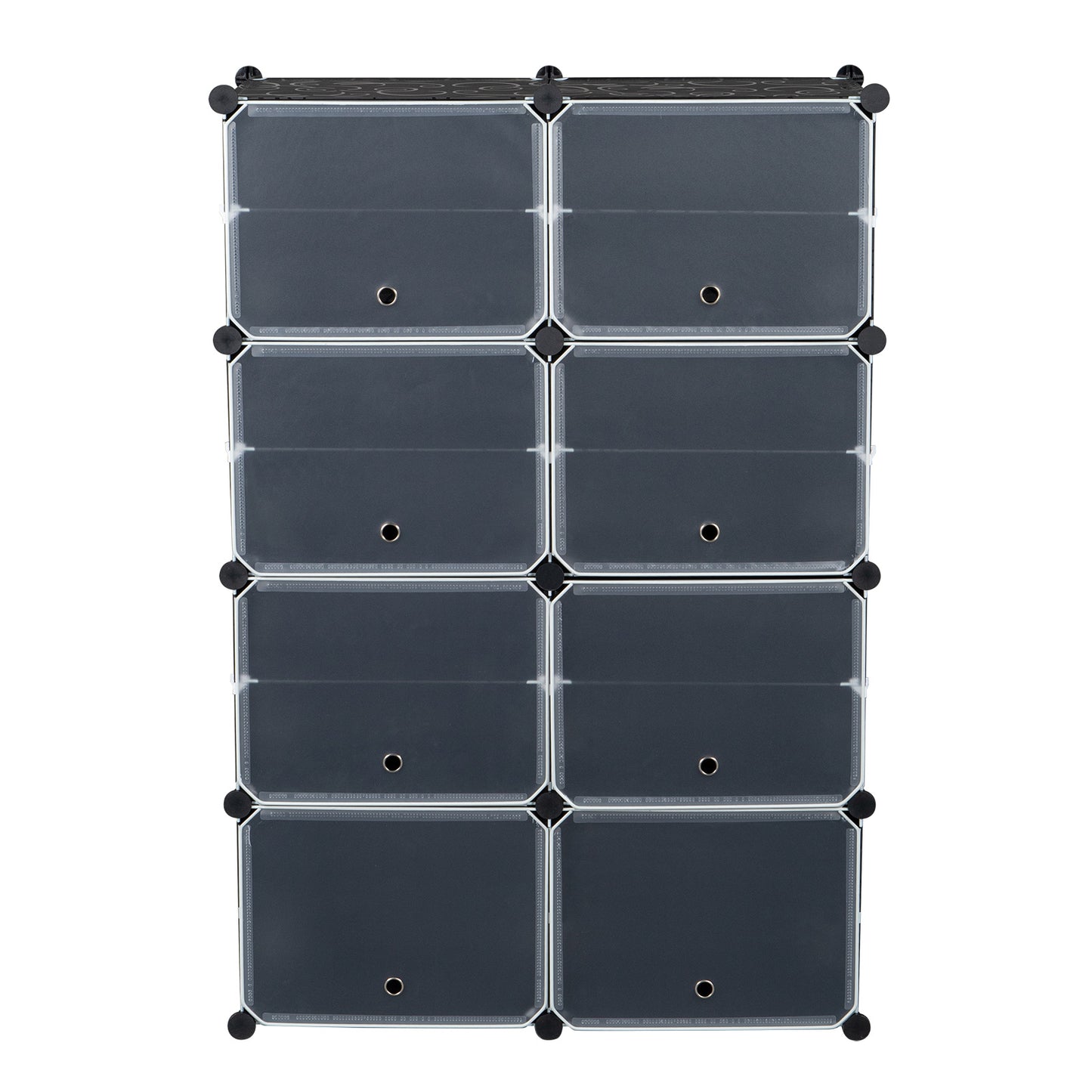 7-Tier Portable 28 Pair Shoe Rack Organizer 14 Grids Tower Shelf Storage Cabinet Stand Expandable for Heels, Boots, Slippers, Black RT