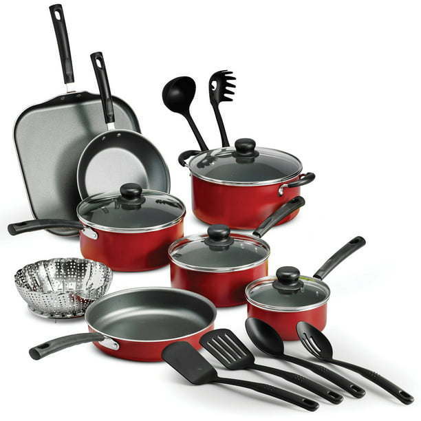 18-piece cookware set non-stick