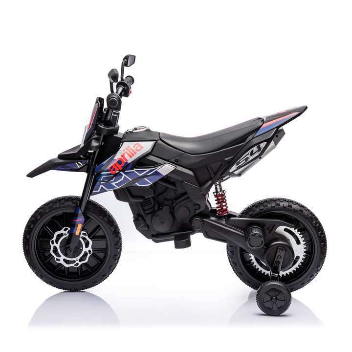 12V Electric Kid Dirt Bike for Boys, Battery Powered Motorcycle for Kids, Off Road Motorbike Toy 4Mph-Blue