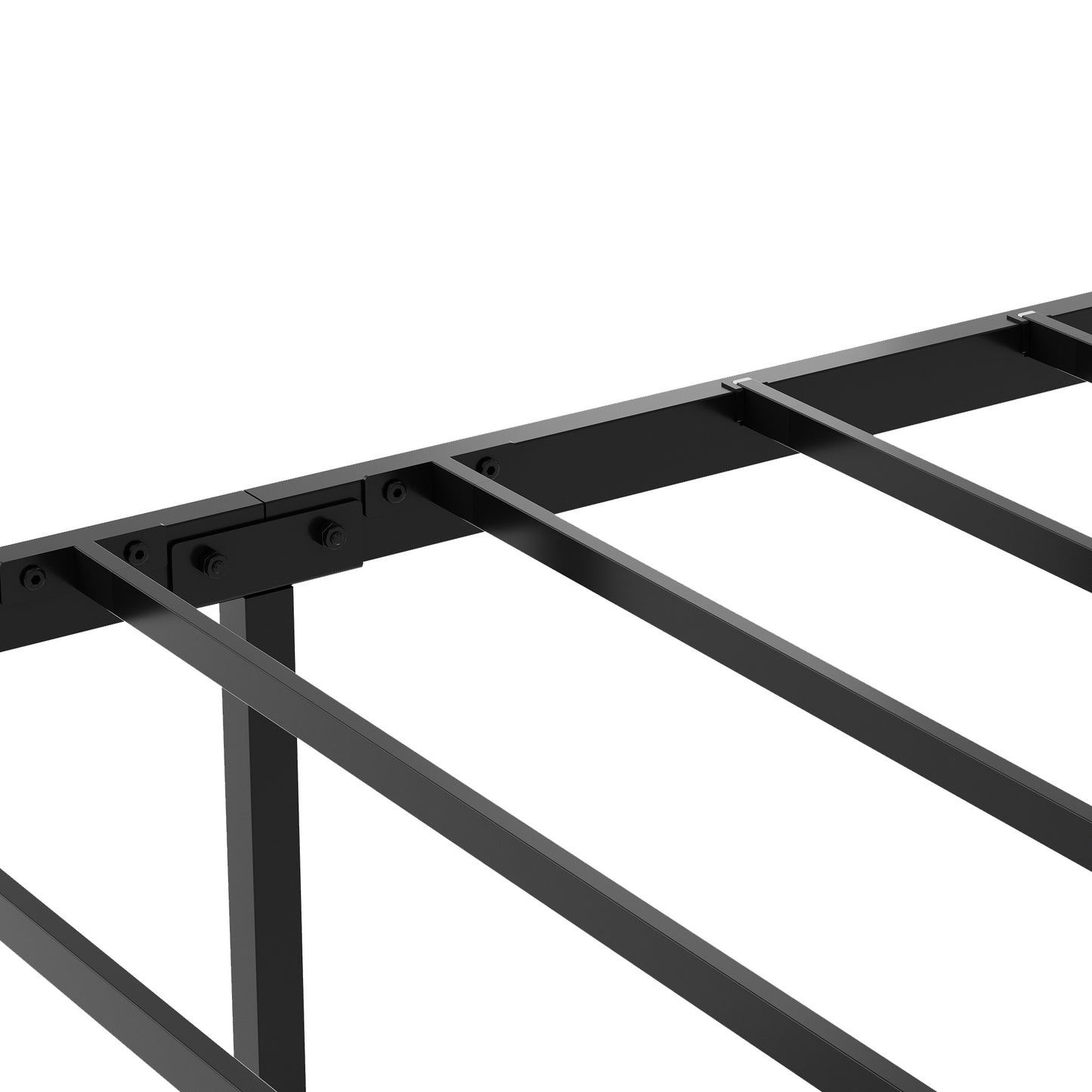 Full Size Metal Bed Frame with Headboard, LED Lighting, Black Heavy Duty Mattress Foundation with Steel Slat Support, Noise Free,81.73"L x 54.13"W x 38.96"H