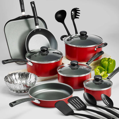 18-piece cookware set non-stick