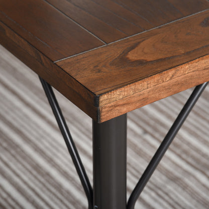 Solid wood veneered dining table