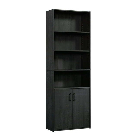 Traditional 5 Shelf Bookcase with Doors